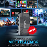 RETURNABLE: All-in-one Adapter Wireless CarPlay, Android Auto and Video