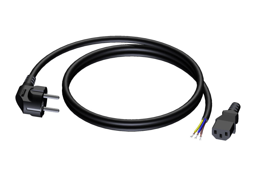 ProCab powerkabel 3x1,5 mm², hun Euro>Schuko han, 5 m (CAB491-5)