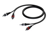 ProCab 2 x RCA han > 2 x RCA han - signalkabel 20 meter