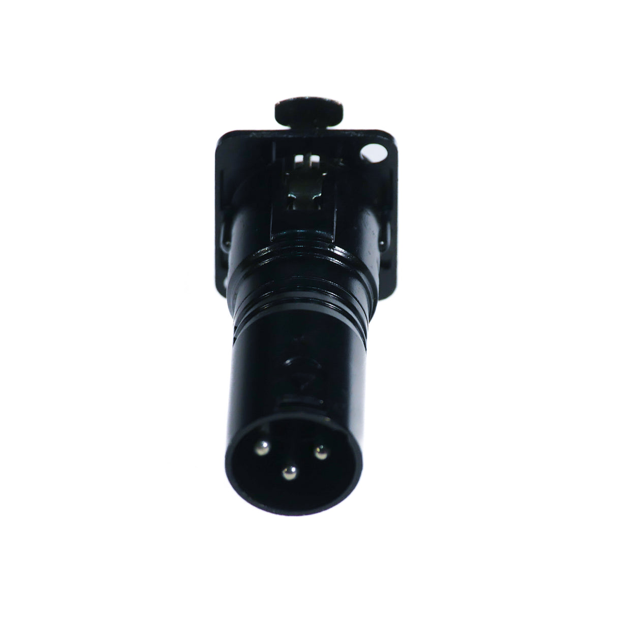 Perfex XLR Male to XLR Female Chassis Connector, 4pcs pack (Black)