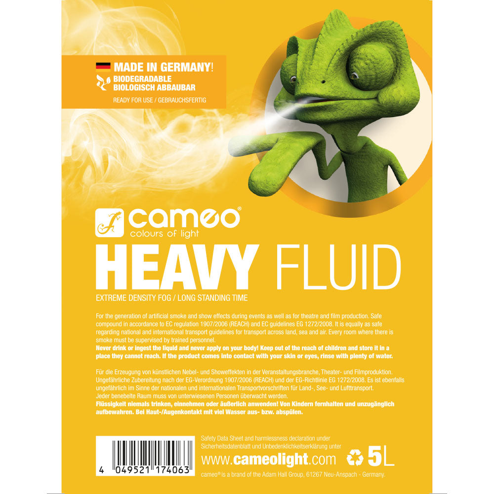 Cameo HEAVY FLUID 5 L - fog fluid with very high density and very long hang time 5 L