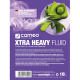 Cameo XTRA HEAVY FLUID 10 L - fog fluid with very high density and extremely long hang time 10 L