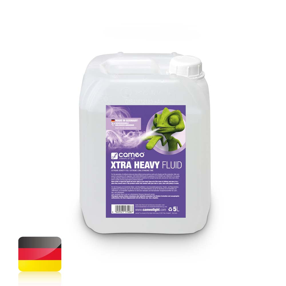 Cameo XTRA HEAVY FLUID 5L - fog fluid with very high density and extremely long hang time 5 L