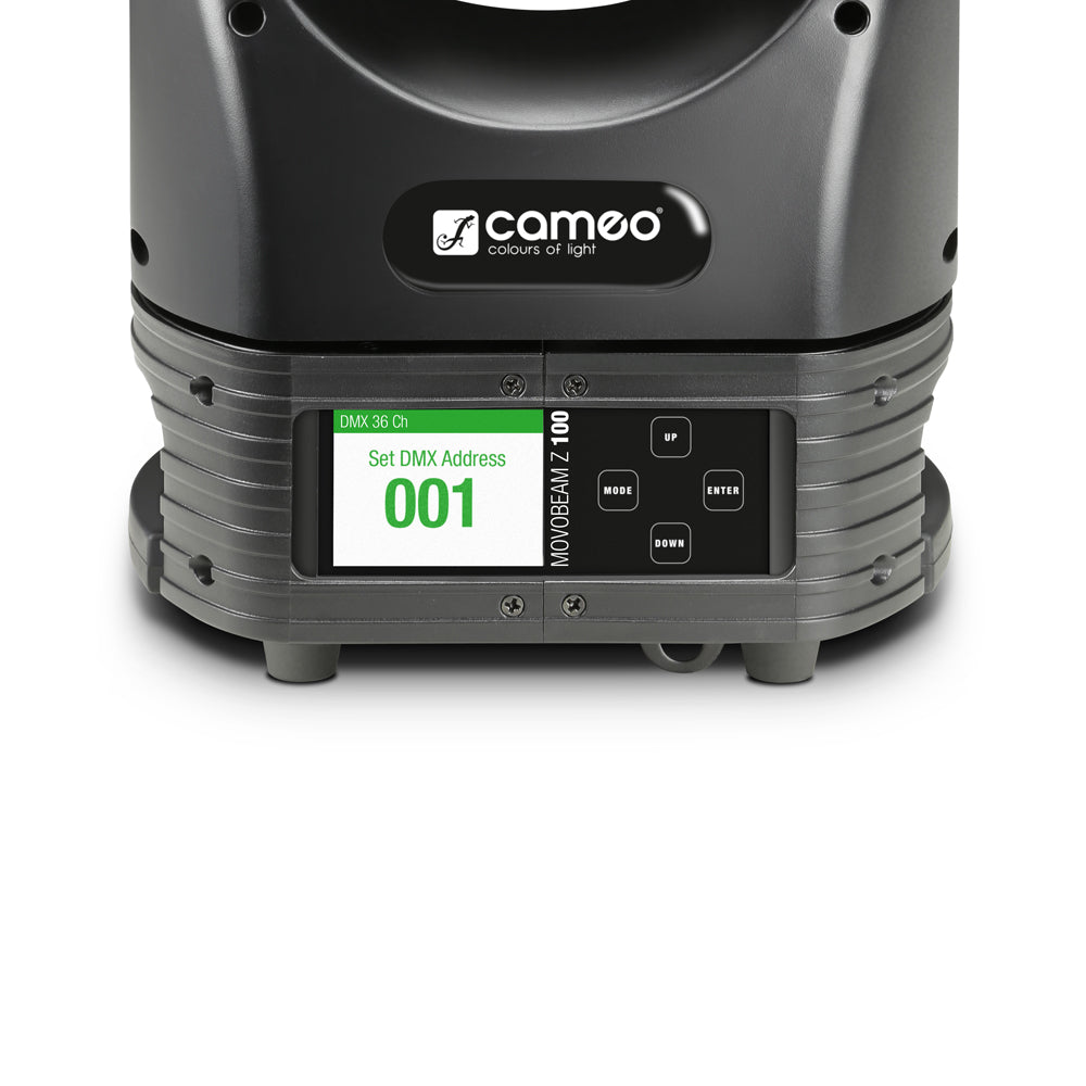 Cameo MOVO BEAM Z100 - Beam moving head with unlimited rotation, LED ring and zoom