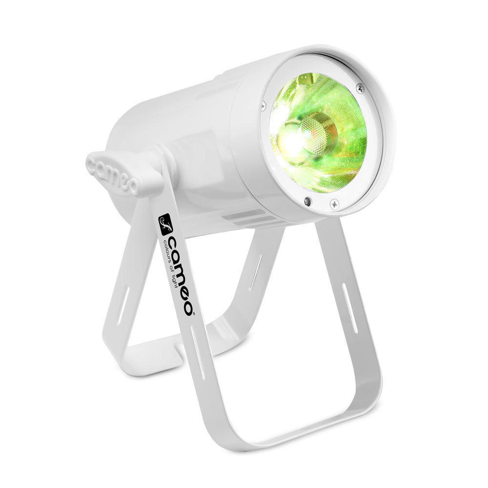 Cameo Q-SPOT 15 RGBW WH - Compact spotlight with 15W RGBW LED in a white housing