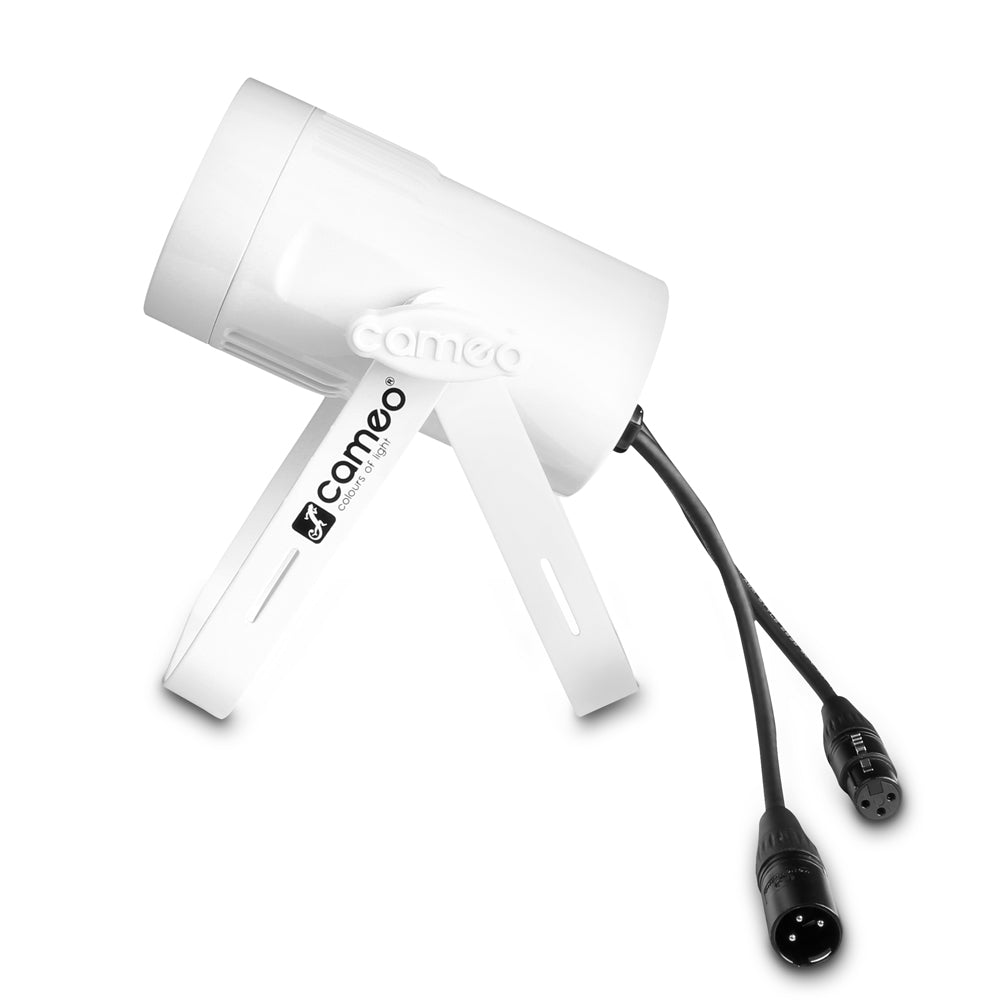 Cameo Q-SPOT 15 RGBW WH - Compact spotlight with 15W RGBW LED in a white housing