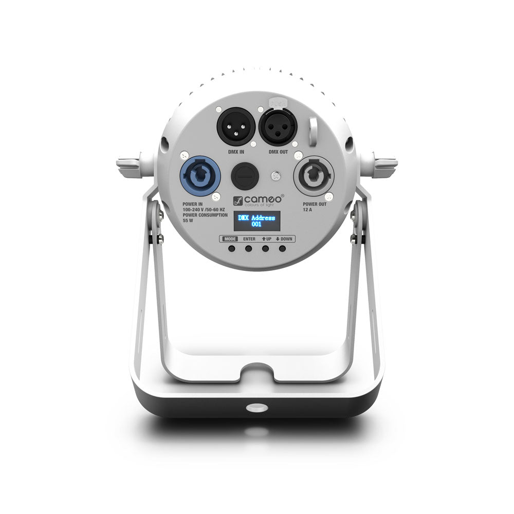 Cameo Q-SPOT 40 RGBW WH - Compact spotlight with 40W RGBW LED in a white housing