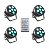 Cameo ROOT® PAR 6 SET 1 - Set incl. 4 x CLROOTPAR6 incl. IR remote control (CLPFLAT1REMOTE)