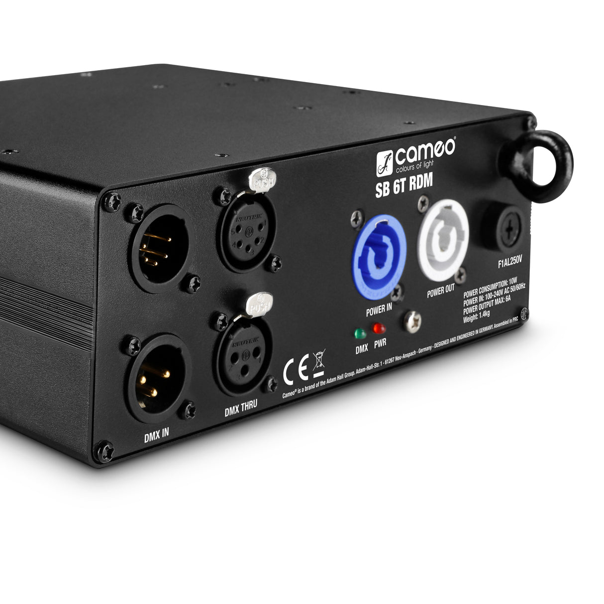 Cameo SB 6 T RDM - 6-output DMX/RDM splitter/booster with 3- and 5-pin connectors