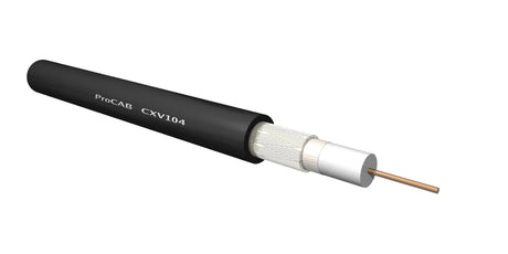 ProCab Video coax kabel 75 Ohm 4 mm, rulle 100 m