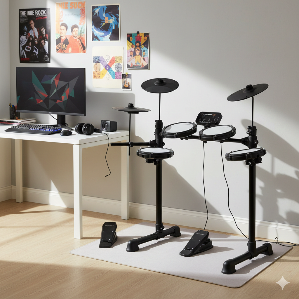 Grooveland ED100 Electric Drum Kit Complete Package