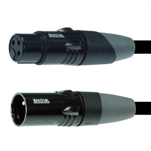 Enova XLR kabel 3-pin analog og AES DMX 5 meter