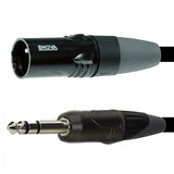 Enova mikrofonkabel XLR han til stereo jack 4 meter