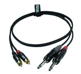 Enova adapterkabel 2 x jack til 2 x Phono 4 meter