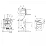 Enova RJ45 chassis gennemføring CAT5E Blank