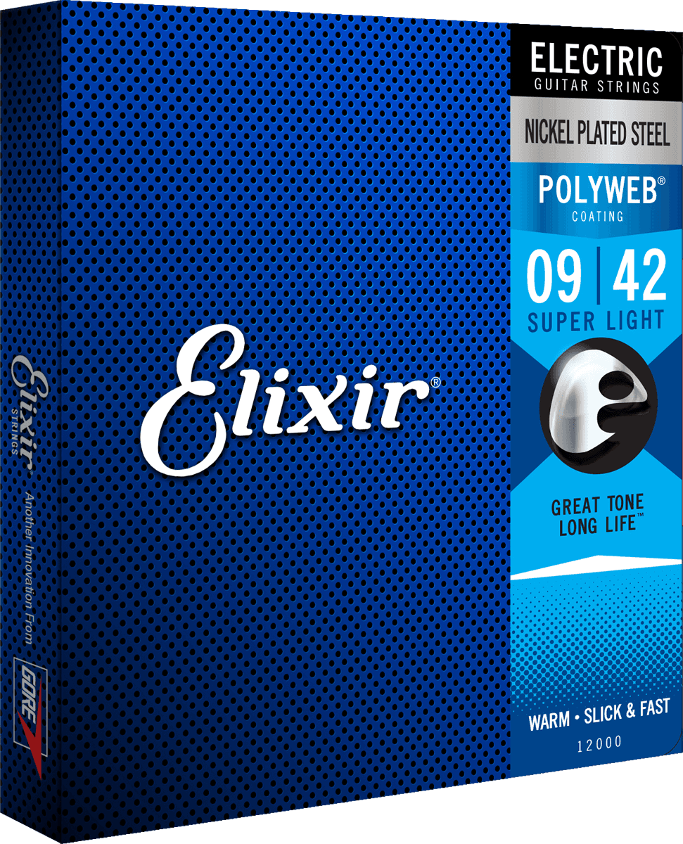 Elixir Polyweb Guitar Strings (Super Light 09-42)