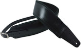 Profile FPB01 Pro Italian Leather Guitars Strap - Black