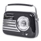 Madison Retro Radio with Bluetooth and FM (Black)