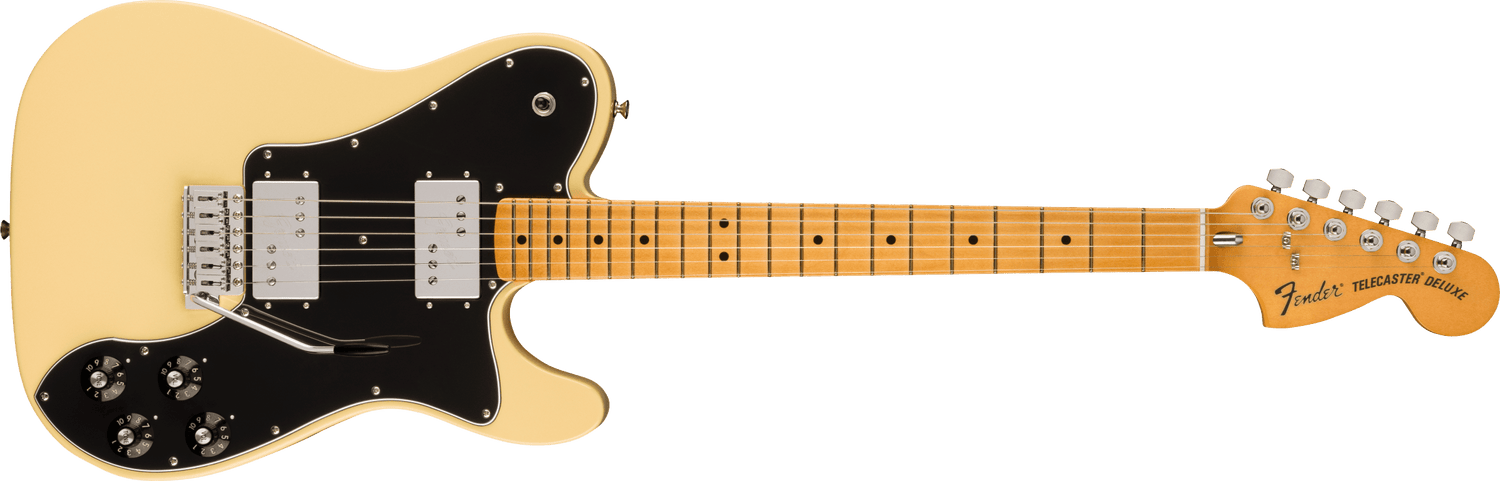 Fender Vintera II '70s Telecaster Deluxe Electric Guitar (Vintage White )