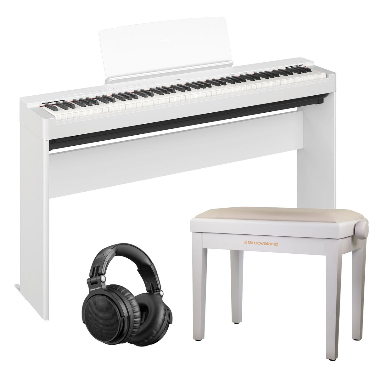 Yamaha P-225WH Piano Pack (White)