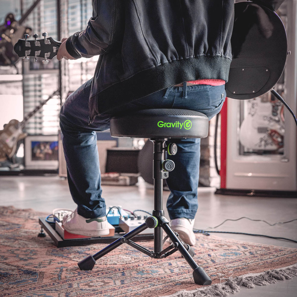 Gravity Folding Piano Bench 