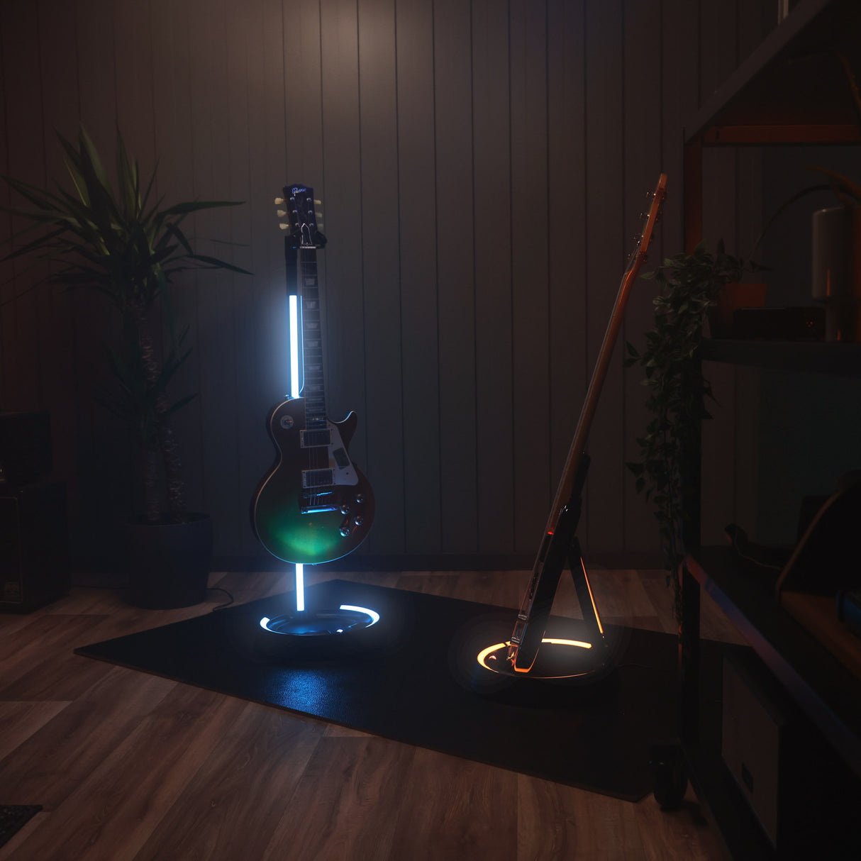 Gravity GS LS A 01 B - Guitar GLOW STAND®, A-stativ