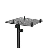 Gravity LTS T 02 B - Universelt laptopstativ med justerbare holdepinde og stålbase, sort