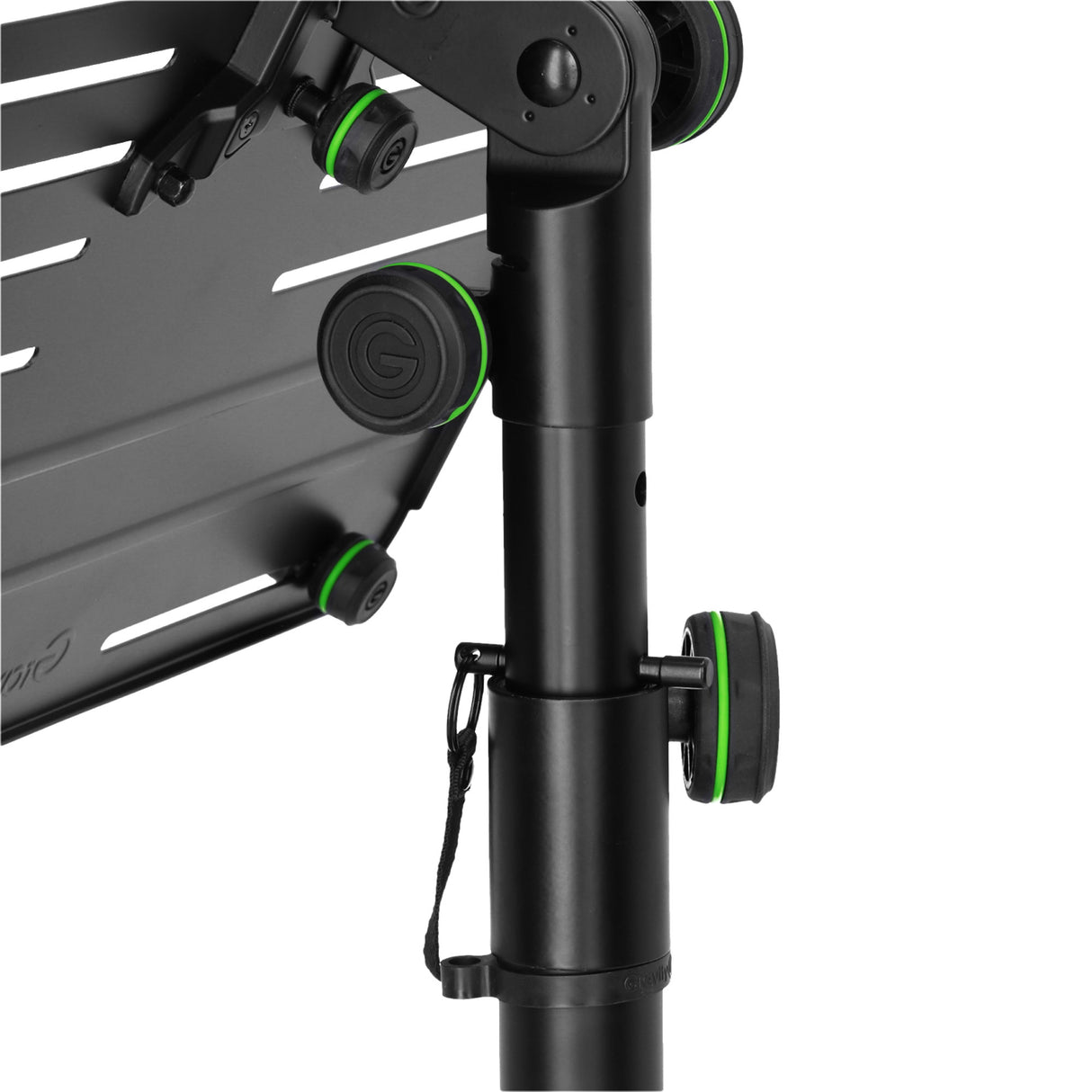 Gravity LTS T 02 B - Universelt laptopstativ med justerbare holdepinde og stålbase, sort