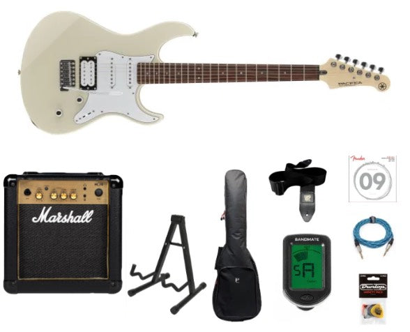 Yamaha Pacifica GPA112V Starter Kit (Vintage White)