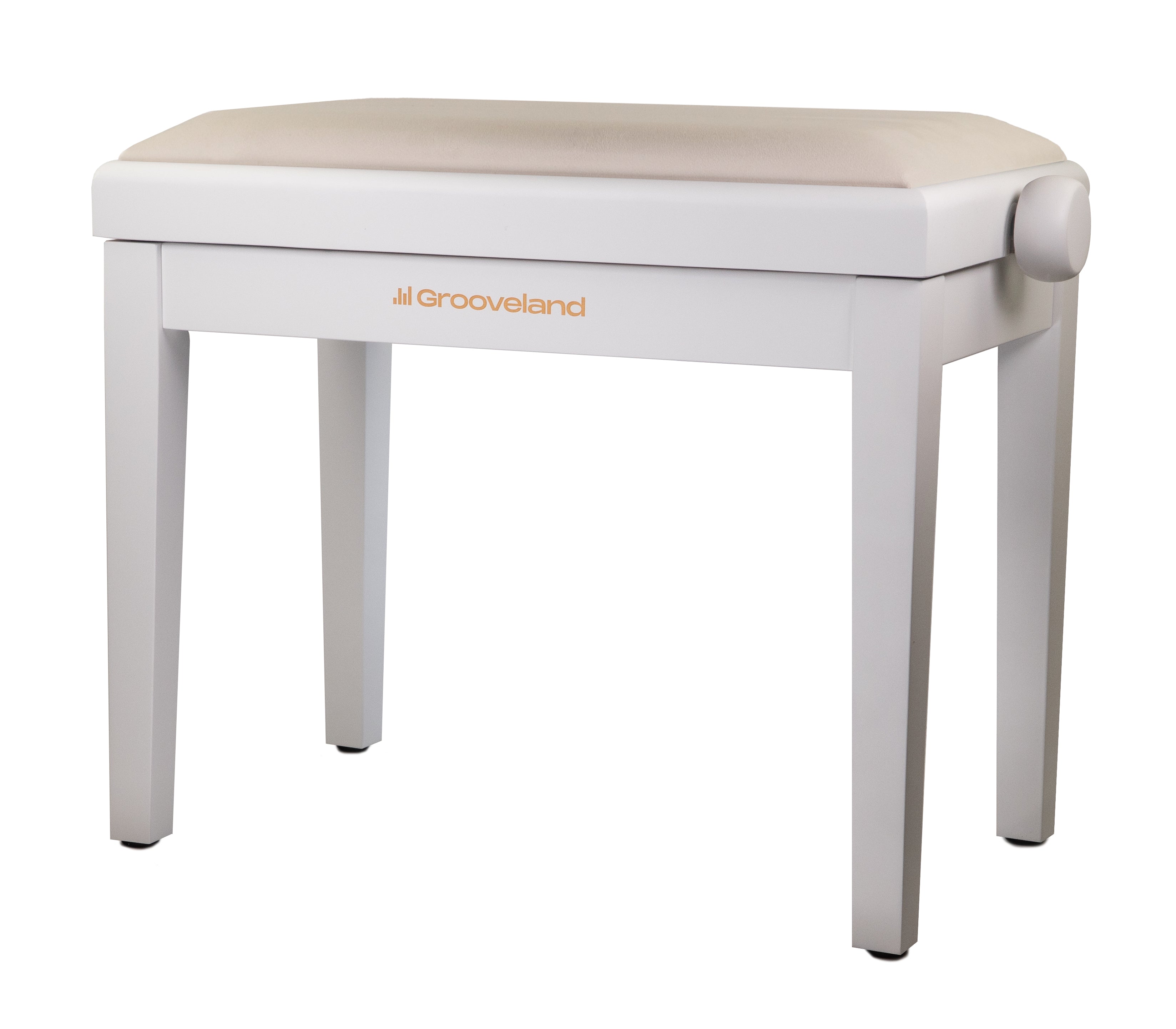 Grooveland KB200 Piano Bench (Matte White)