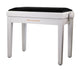 Grooveland KB200 Piano Bench (Matte White, Black Seat)