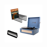 Studio 57 Groovy Turntable (Blue) Bundle