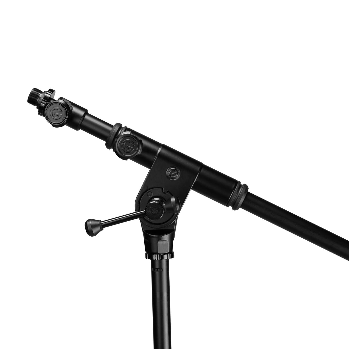Gravity TMS 4332 B - Touring Series mikrofonstativ med sammenklappelig trefodsbase og teleskopisk boomarm med 2-punktsjustering, sort