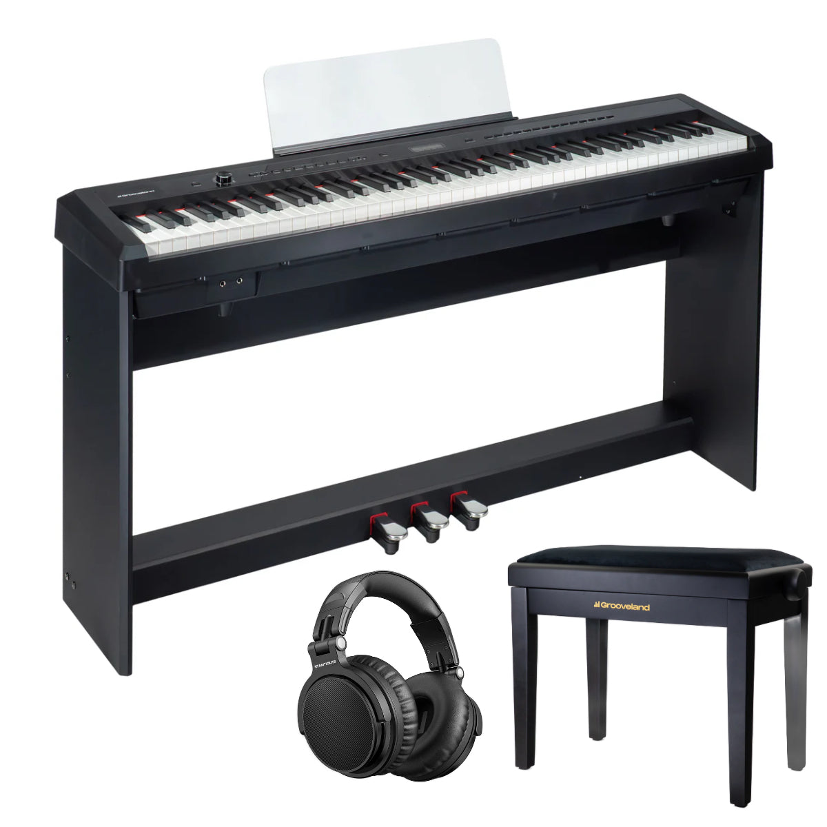 Grooveland P22 complete Piano Pack, Black