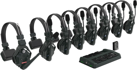 Hollyland Solidcom C1 Full Duplex Wireless Intercom System with 8 headsets