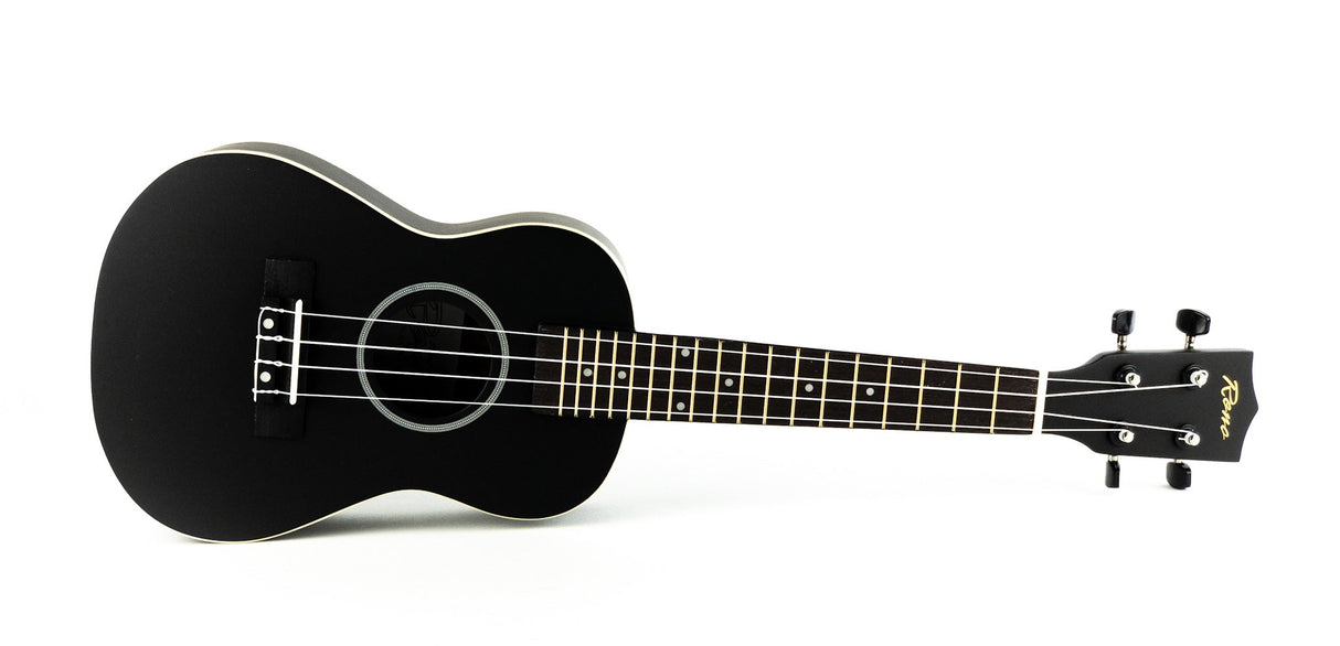 Reno RU300 Grand Concert Ukulele (Black) Starter Kit