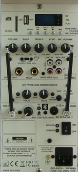 Ibiza Portable Speaker with 15" Bass (Black, 800W)