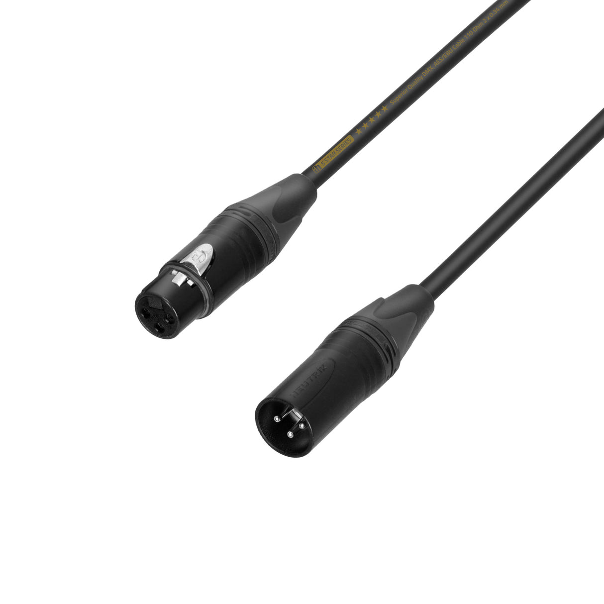 Adam Hall Cables 5 STAR DMF 0750 - DMX cable | Neutrik® 3-pin XLR | 7,5 m
