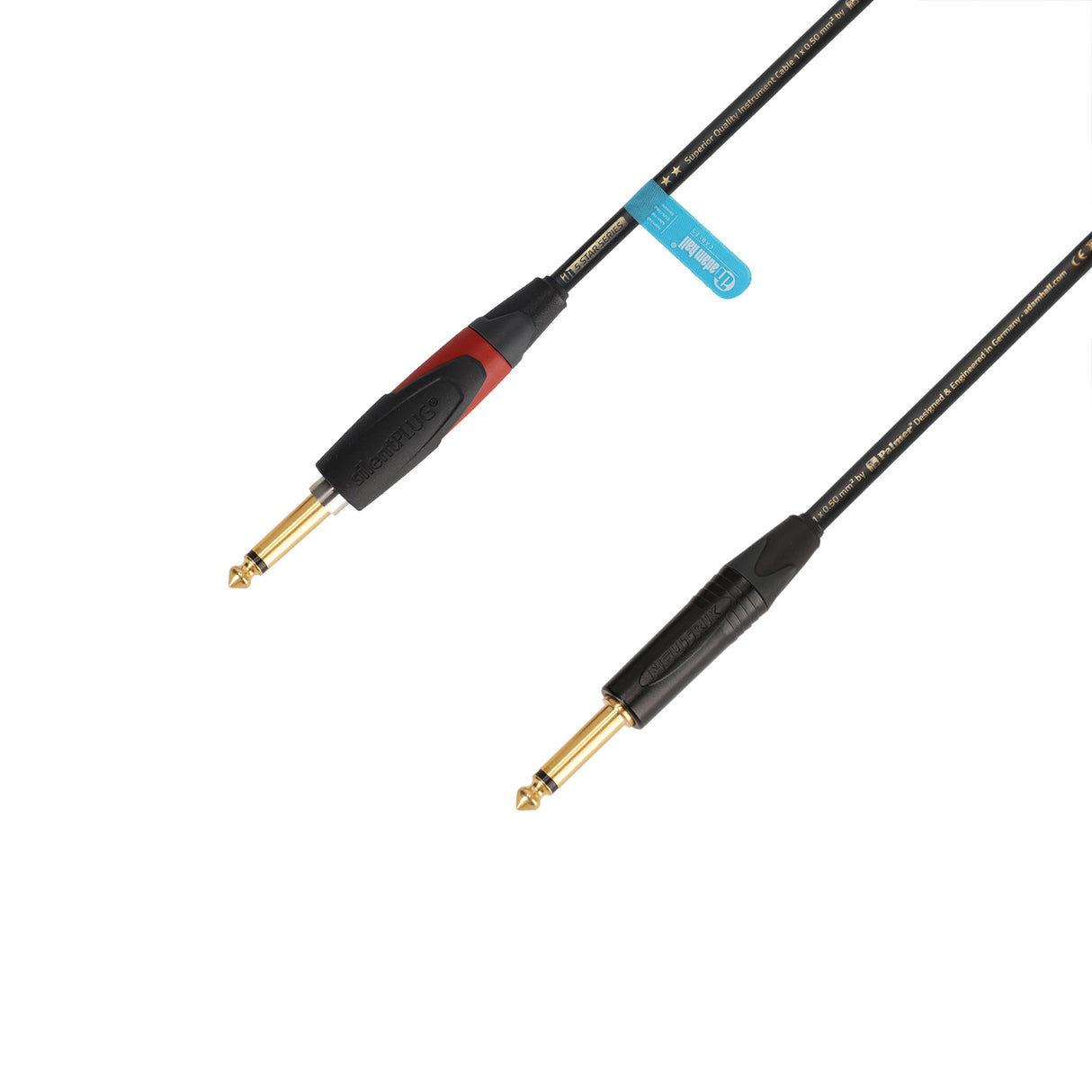 Adam Hall Cables 5 STAR IPP 0300 PALMER® CABLE SILENT - Instrument cable | Palmer® & Neutrik silentPLUG® jack TS | 3 m