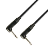 Neutrik Instrument Cable 6.3 mm Angle Jack Mono to 6.3 mm Angle Jack Mono (15 cm)