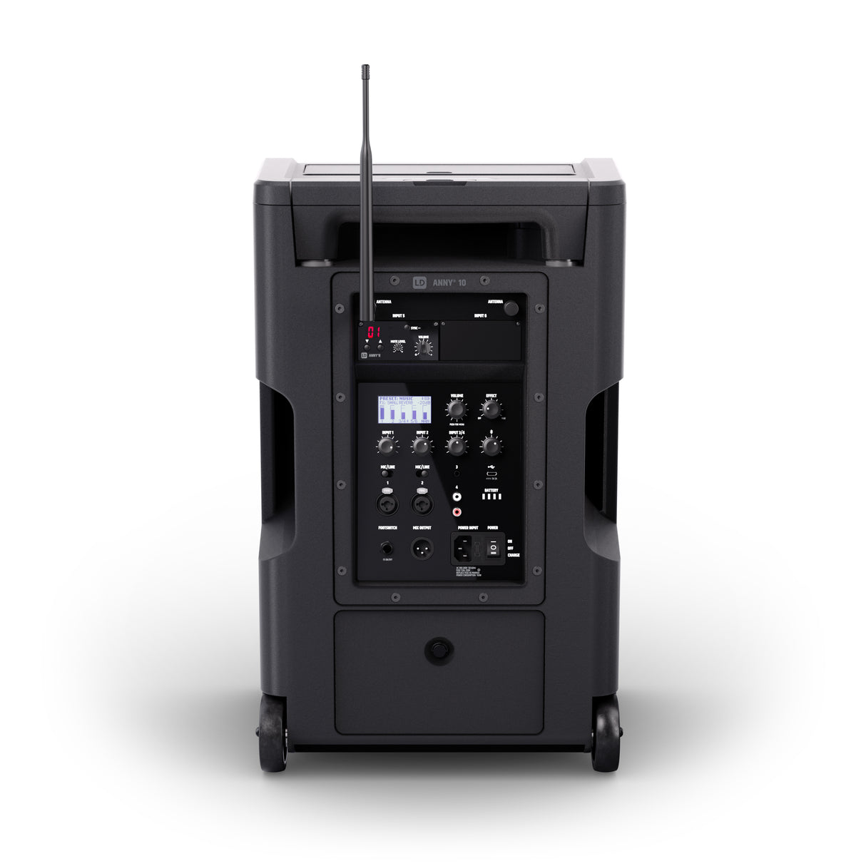 LD Systems ANNY® 10 BPH B5 - 10" portable battery-powered Bluetooth® PA system with mixer and 1x headset microphone (incl. bodypack)