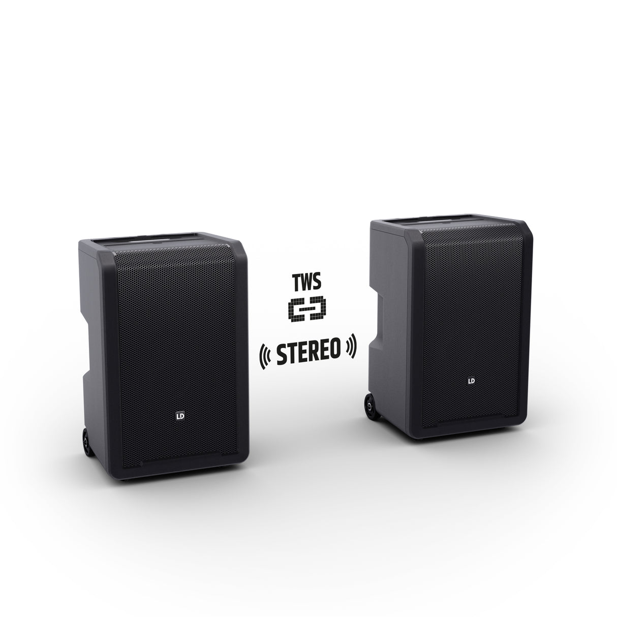 LD Systems ANNY® 10 HBH 2 B5 - 10" portable, battery-powered Bluetooth® PA system with mixer, 1x wireless handheld and 1x headset microphone (incl. bodypack)