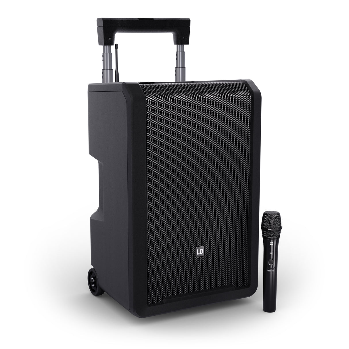 LD Systems ANNY® 10 HHD B5 - 10" portable battery-powered Bluetooth® PA system with mixer and 1x wireless handheld microphone