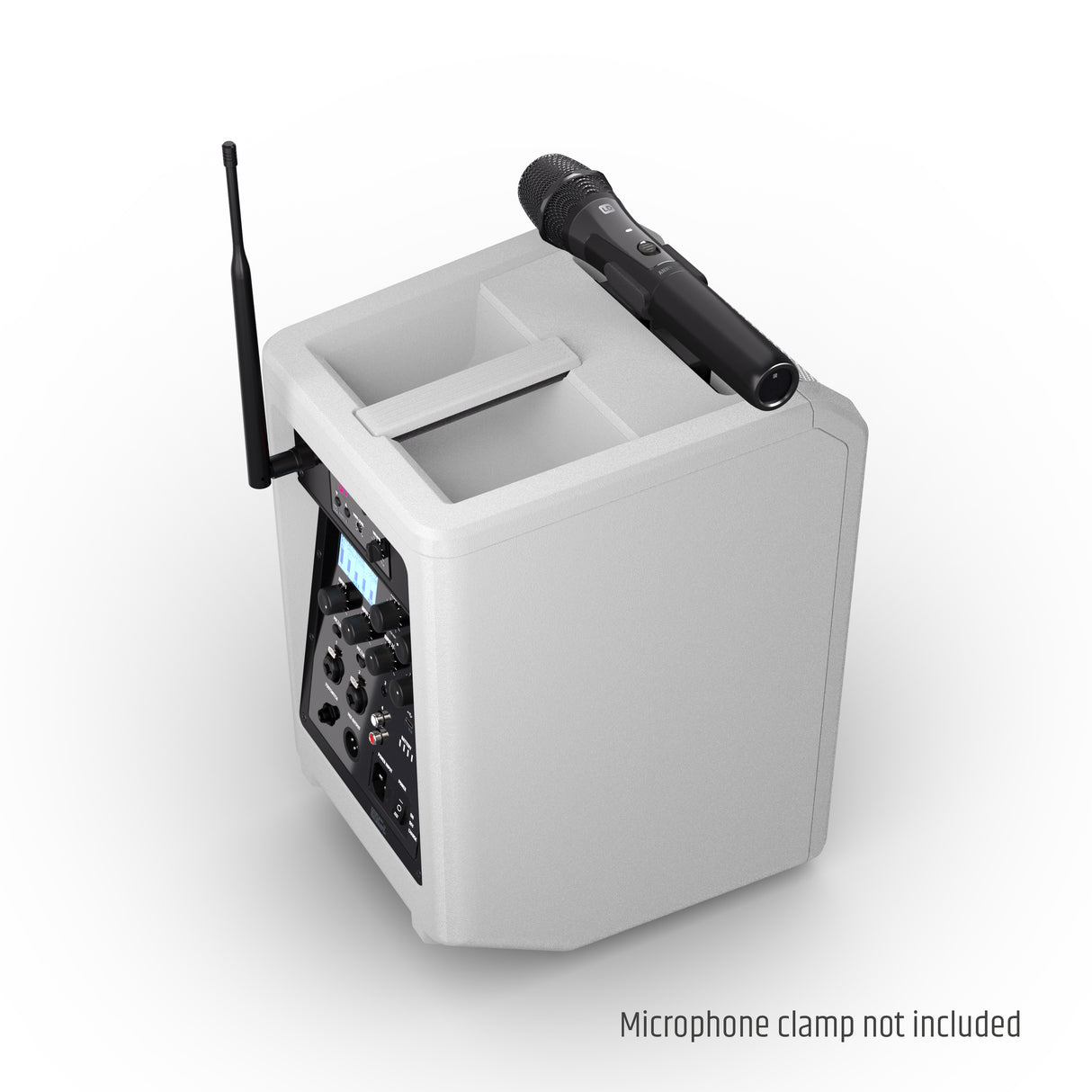 LD Systems ANNY® 8 HHD B5 W - Portable battery-powered Bluetooth® PA speaker with mixer and 1x wireless handheld microphone, Pure White