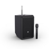 LD Systems ANNY® 8 HHD B6 - Portable battery-powered Bluetooth® PA speaker with mixer and 1 x wireless handheld microphone, Stage Black