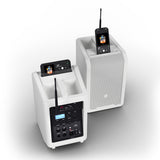 LD Systems ANNY® 8 HHD B8 W - Portable battery-powered Bluetooth® PA speaker with mixer and 1x wireless handheld microphone, pure white