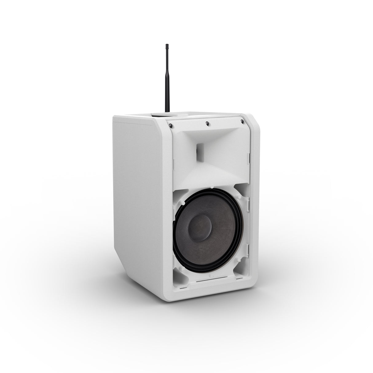 LD Systems ANNY® 8 HHD B8 W - Portable battery-powered Bluetooth® PA speaker with mixer and 1x wireless handheld microphone, pure white