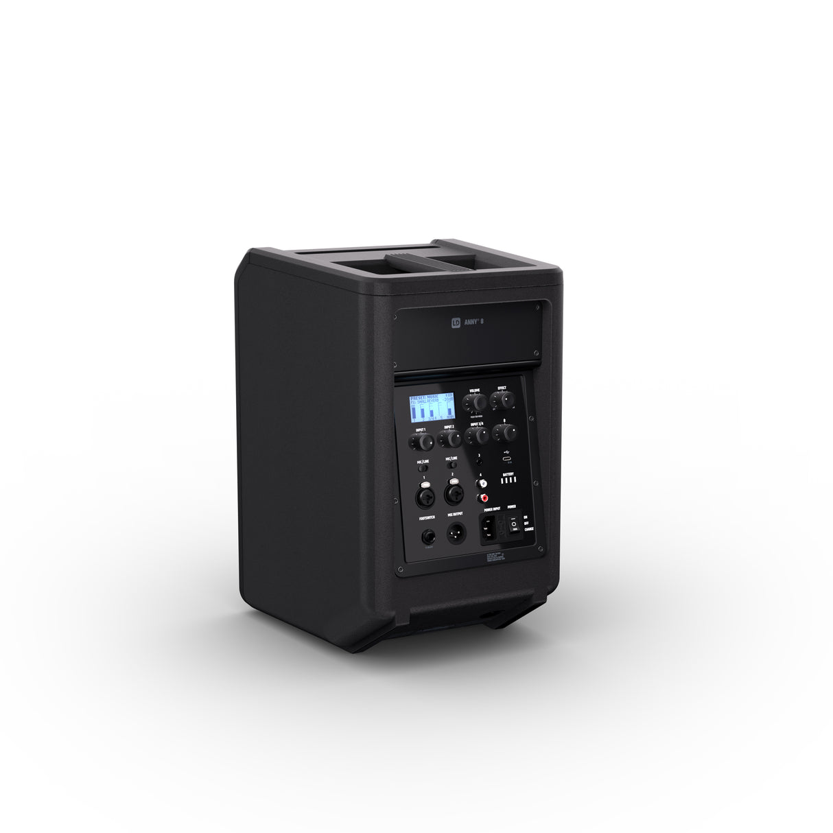 LD Systems ANNY® 8 - Portable battery-powered Bluetooth® PA speaker with mixer, Stage Black