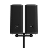 LD Systems DAVE 10 G4X DUAL STAND – Speaker pole with mounting yoke for DAVE 10 G4X