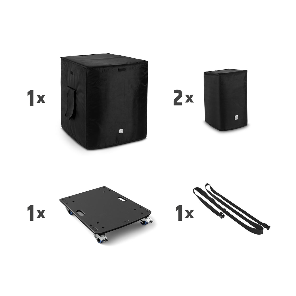 LD Systems DAVE 18 G4X BAG SET - Transport set with wheel board and protective cover for DAVE 18 G4X